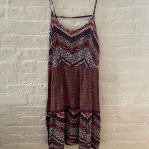 Tribal Print Spaghetti Strap Dress